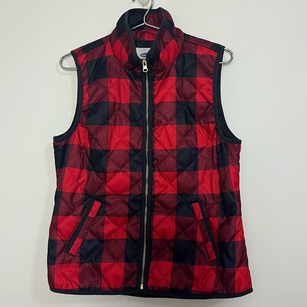 Buffalo plaid vest by Old Navy is in like new condition. Size medium